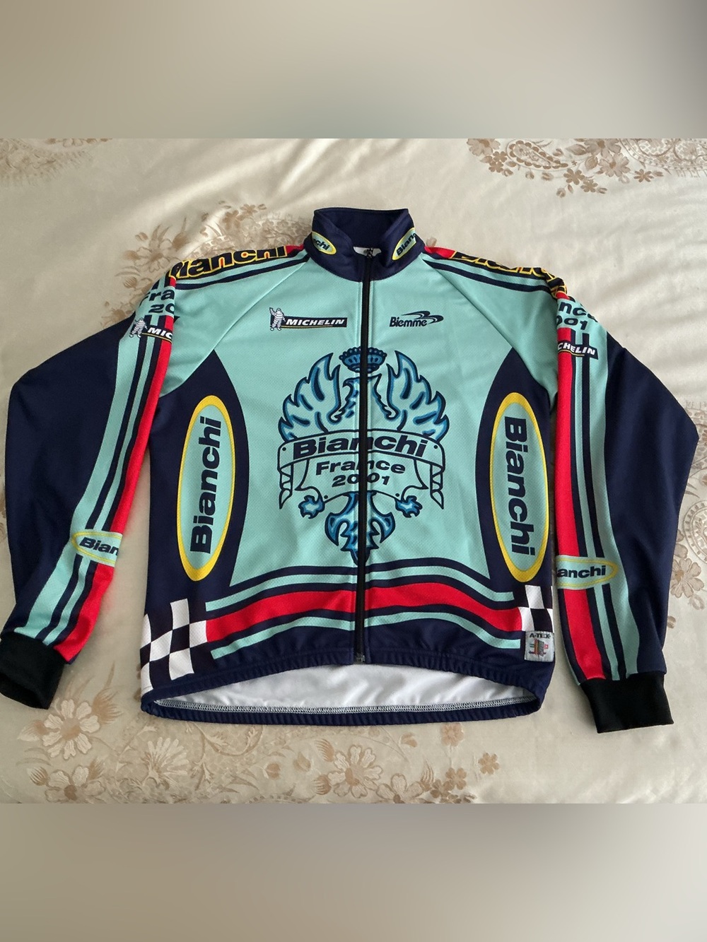 Vintage Biemme Bianchi France 2001 cycling jacket